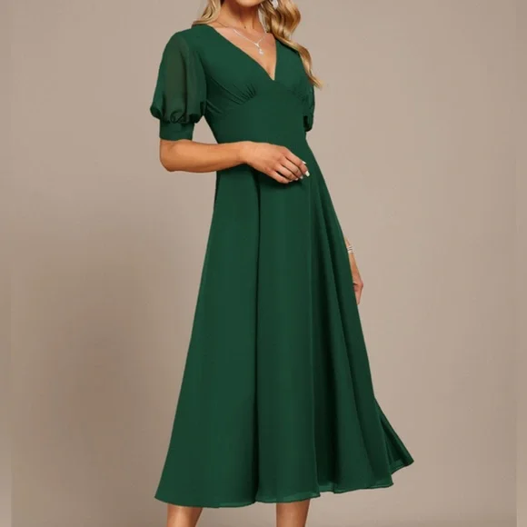 JJs House Deep Green Midi Dress - Picture 4 of 7